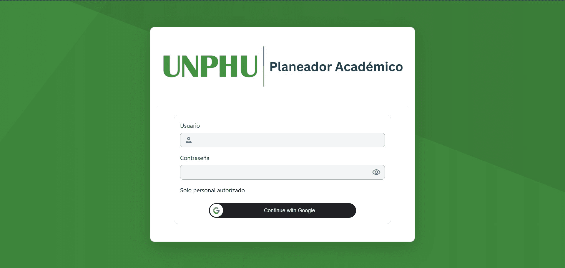 Admin panel access