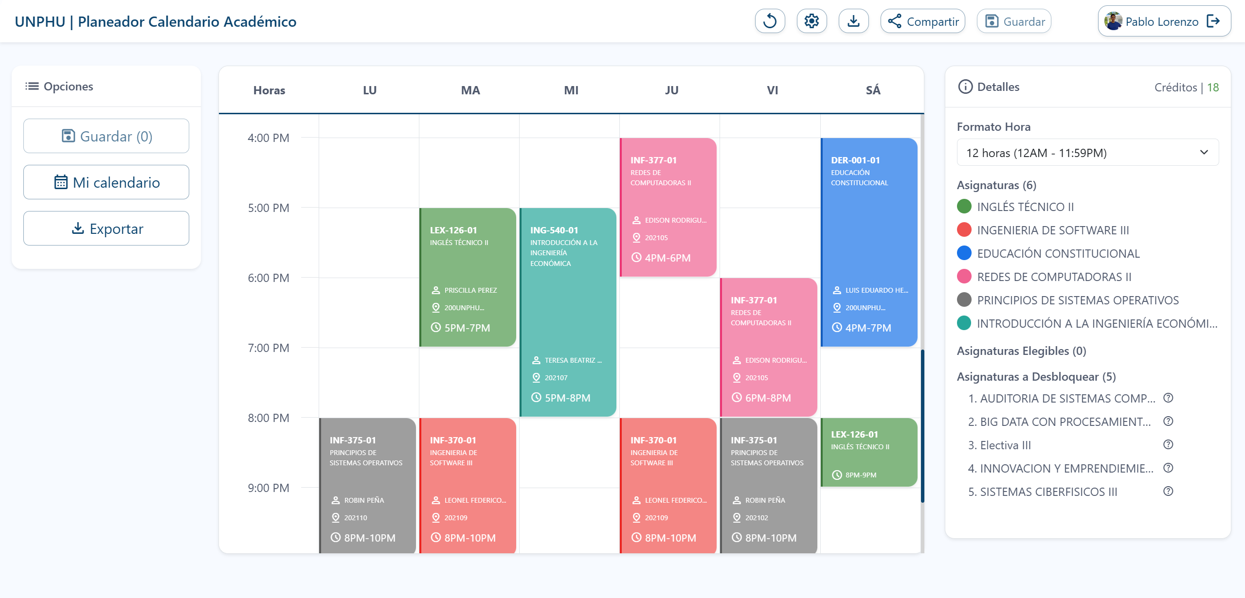 Export Schedule through a URL